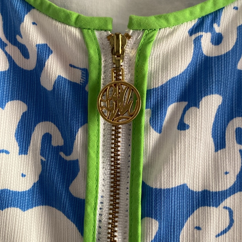 Lilly Pulitzer Bay Blue Tusk in Sun Elephant Dress - Picture 6 of 7